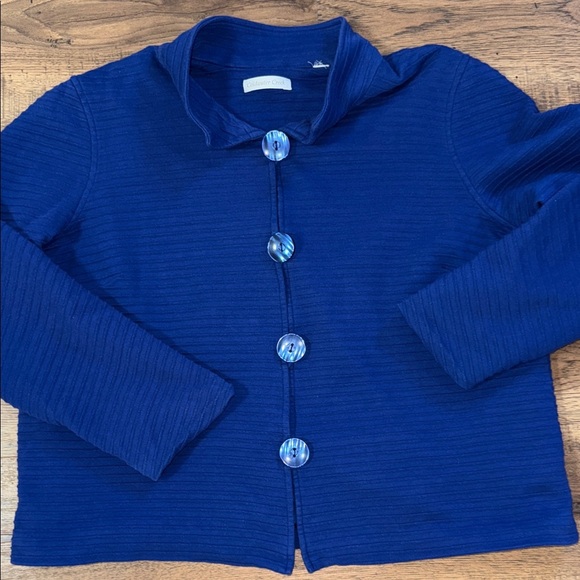 COLDWATER CREEK Blue Button-Up Jacket - Picture 7 of 10
